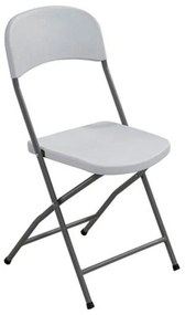 Καρέκλα Streamy Ε501 White 45x48x83 cm Σετ 6τμχ Metal, Polypropylene