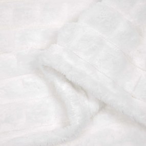 vidaXL Ριχτάρια 6 pcs Λευκό 200 x 150 cm Μαλλί