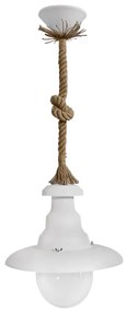 Φωτιστικό Οροφής Μονόφωτο Heronia Pyrofani 31-0521 Rope/White