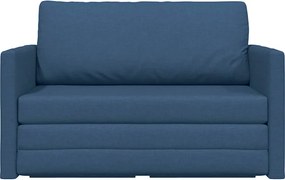 vidaXL Κρεβάτι καναπές 110cm Μπλε ύφασμα