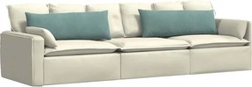 vidaXL Μαξιλάρι Καναπέ 2 pcs Θαλασσί 120 x 40 cm Υφασμάτινο Κορντουρά