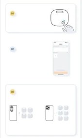 Baseus Home Intelligent T2 Pro Keychain Wireless Key and Other Object Finder BT 5.0 White (FMTP000002)