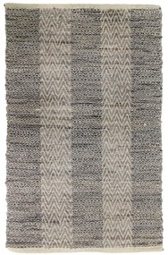 FISHBONE ΧΑΛΙ ΔΕΡΜΑ ΓΚΡΙ ΜΠΕΖ 60x90cm - 020501 - 020501