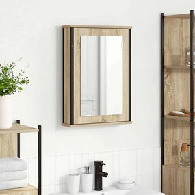 vidaXL Ντουλάπα Καθρέφτη Δρύς Sonoma 42 x 12 x 60 εκ.