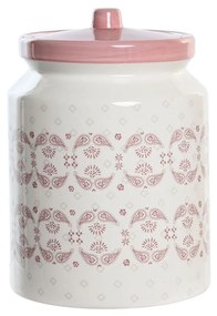 Σκάφος DKD Home Decor 15,5 x 15,5 x 21 cm Ροζ Λευκό Dolomite