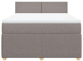 ΚΡΕΒΑΤΙ BOXSPRING ΜΕ ΣΤΡΩΜΑ TAUPE 160X200 ΕΚ. ΥΦΑΣΜΑΤΙΝΟ 3287504