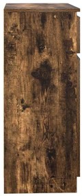 vidaXL Συρταριέρα με Συρτάρια Καπνιστή Δρυς 71x35x84 εκ. Επεξ. Ξύλο