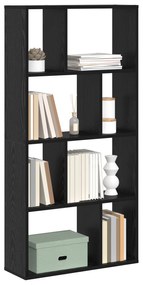 vidaXL Ράφι Μαύρης Βελανιδιάς 72x20x120 εκ. Επεξεργασμένο Ξύλο
