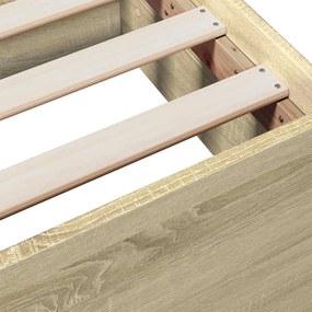 VidaXL Σκελετός κρεβατιού με αποθήκευση Sonoma Δρυς 80 x 200 cm