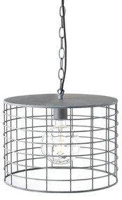 Κρεμαστό Φωτιστικό Οροφής 1xE27 Φ35cm Πλέγμα Dublin Aca-GN731PLCE-Γκρι GN731PLCE