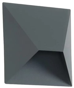 Απλίκα Φωτιστικό Τοίχου LED 7W IP54 3000K Σκούρο Γκρι E243 Zambelis-E243-Ανθρακί E243