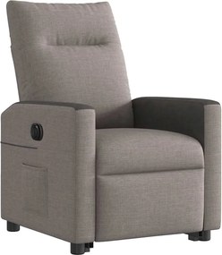 vidaXL Πολυθρόνα Ηλεκτρική Ανακλ.Taupe Υφασμάτινη