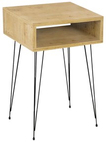 Κομοδίνο Scott Megapap χρώμα sapphire oak 40x30x60εκ.