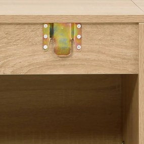 vidaXL Σετ Επίπλων Μπάνιου 7 Τεμαχίων Δρυς από Επεξεργασμένο Ξύλο