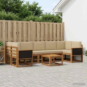 vidaXL Σειρά Καναπέ Εξωτερικού με μαξιλάρι 6 pcs