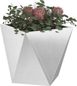 vidaXL Γλάστρα Ασημί 30 x 30 x 30 cm Ανοξείδωτο ατσάλι