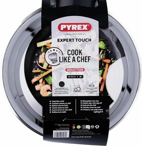 Τηγάνι Wok Pyrex Μαύρο Αλουμίνιο