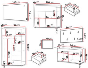 Έπιπλο υποδοχής Gesita V-Leuko-Mauro