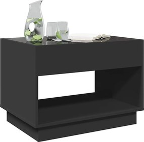 vidaXL Τραπεζάκι Σαλονιού Infinity LED Μαύρο 70x50x50 εκ.