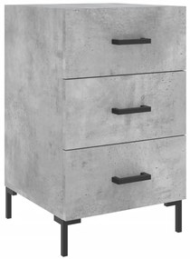 vidaXL Κομοδίνο Γκρι Σκυροδέματος 40x40x66 εκ. από Επεξεργασμένο Ξύλο