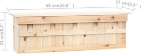 vidaXL Φωλιά για Σπουργίτια με 5 Θαλάμους 68x15x21 εκ. Ξύλο Ελάτης