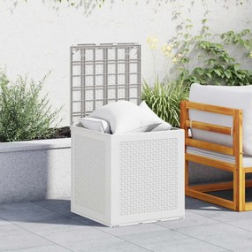 vidaXL Κουτί αποθήκευσης Λευκό 55 x 53 x 57 εκ. Πολυπροπυλένιο