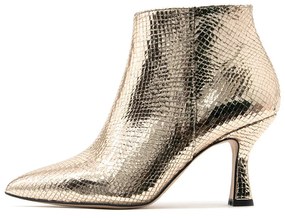 Μποτάκια/Low boots Altramarea  SNAKE SKIN LEATHER HIGH HEEL ANKLE BOOTS WOMEN