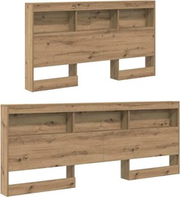 vidaXL Κεφαλάρι Αποθήκης με ράφι Artisan Oak 135 cm Επεξεργασμένο ξύλο