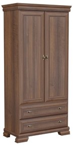 Σετ επίπλων Parma B119, Samoa King Καρυδί, Με τραπέζι γραφείου, Με πρόσθετο εξοπλισμό, Ξεχωριστά μέρη, Με ντουλάπα, Πλαστικοποιημένη μοριοσανίδα