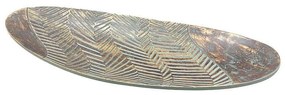 Πιατέλα Διακοσμητική 0038-223-043 50x19,5x5,5cm Veraman-Gold Polyresin