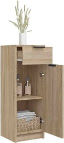 vidaXL Ντουλάπι Μπάνιου Sonoma Δρυς 32x33,5x90 εκ. Επεξεργασμένο Ξύλο