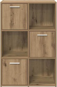 vidaXL Βιβλιοθήκη Τεχνίτης Δρυς 60,5x30x90 εκ. Επεξεργασμένο Ξύλο