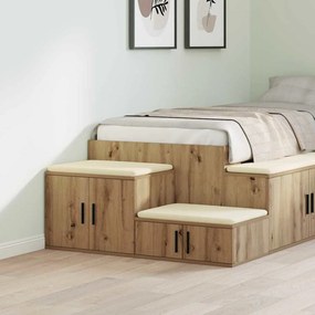 vidaXL Ντουλάπι αποθήκευσης 2 τμχ. Artisan Oak 108 x 41 x 40 εκ