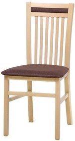 Καρέκλα Wallace-Φυσικό - Καφέ  (2 τεμάχια)