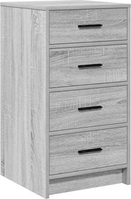 vidaXL Πλαϊνό γραφείο Γκρι sonoma 40 x 41 x 75 εκ Επεξεργασμένο ξύλο