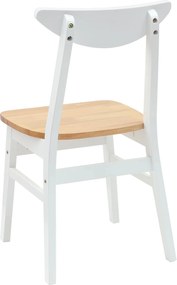 vidaXL Καρέκλες φαγητού 2 pcs Λευκό 42 x 47.5 x 81 εκ