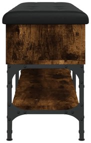 vidaXL Παπουτσοθήκη Καπνιστή Δρυς 102x32x45 εκ. από Επεξεργασμένο Ξύλο