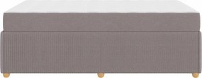 vidaXL Σκελετός Κρεβατιού Taupe 120 x 190 cm ύφασμα