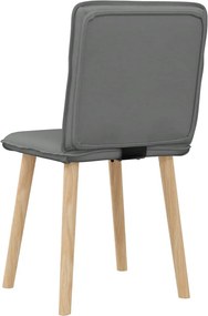 vidaXL Καρέκλες Τραπεζαρίας 2 τεμ Σκ. Γκρι Υφασμάτινες