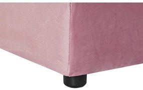 Υποπόδια DKD Home Decor Ροζ πολυεστέρας Σύγχρονη (55 x 55 x 30 cm)