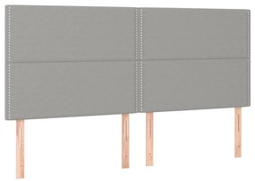 ΚΡΕΒΑΤΙ BOXSPRING ΜΕ ΣΤΡΩΜΑ ΑΝΟΙΧΤΟ ΓΚΡΙ 180X200 ΕΚ. ΥΦΑΣΜΑΤΙΝΟ 3137093