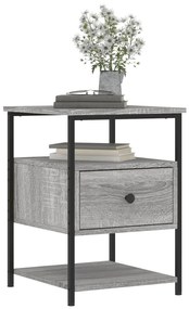 vidaXL Κομοδίνα 2 τεμ. Γκρι Sonoma 40 x 42 x 56 εκ. από Επεξεργ. Ξύλο