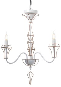 Τρίφωτο Φωτιστικό Οροφής EG168203PW White Metal