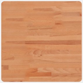 vidaXL Επιφάνεια Τραπεζιού Τετράγωνη Ø80x2,5 εκ. Μασίφ Ξύλο Οξιάς