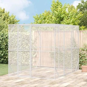 vidaXL Κλουβί Πουλιών Ανθρακί 210 x 304 x 213 εκ