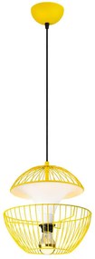Φωτιστικό Οροφής Telmander 942FLG1255 30x30x45/135cm 1xE27 40W Yellow-White Opviq