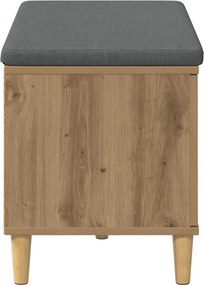 vidaXL Παγκάκι Χαλωρίου Τεχνίτικη Δρυς 80 x 38 x 46 εκ