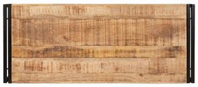 vidaXL Ράφι μπάνιου 120 x 50 x 23 εκ. Μασίφ ξύλο μάνγκο και σίδερο