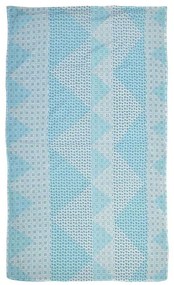 Πετσέτα Θαλάσσης Διπλής Όψης 5-46-304-0025 Light Blue-White Ble Θαλάσσης 100% Βαμβάκι
