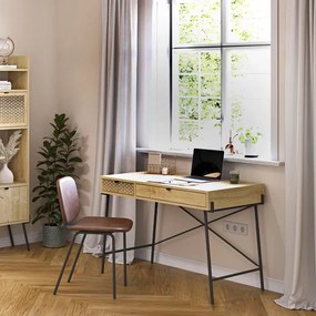 Γραφείο εργασίας Naive Megapap χρώμα sapphire oak 113,4x60x77,5εκ.